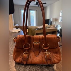 Dolce & Gabbana Tan Leather Shoulder Bag